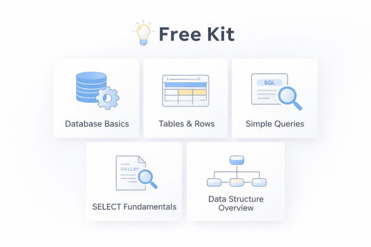 Free kit with icons and text on a white background